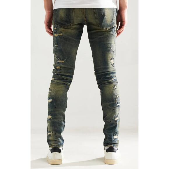 NWT Embellish Denim Lero Biker Denim (Deep Indigo), 36x34, 145$ SOLD OUT! - Picture 3 of 3